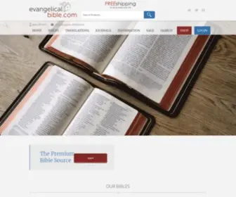 Evangelicalbible.com(Marketplace for the Best Crafted Bibles) Screenshot