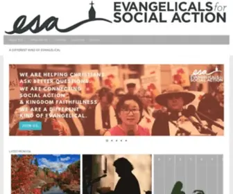 Evangelicalsforsocialaction.org(Christians for Social Action (CSA)) Screenshot
