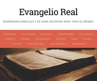 Evangelioreal.com(Evangelio Real) Screenshot