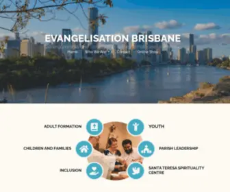 Evangelisationbrisbane.org.au(Supporting parishes and communities in the Archdiocese of Brisbane) Screenshot