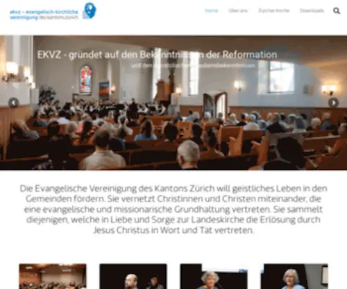 Evangelisch-Zueri.ch(Evangelisch-kirchliche Vereinigung Zürich) Screenshot