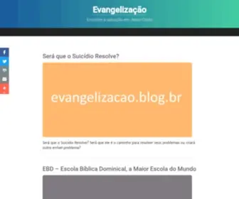 Evangelizacao.blog.br(Evangelização) Screenshot