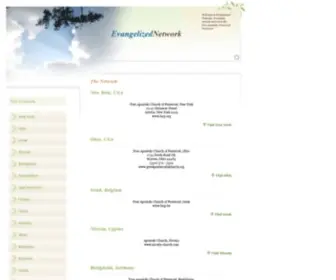 Evangelized.net(Evangelized Network) Screenshot