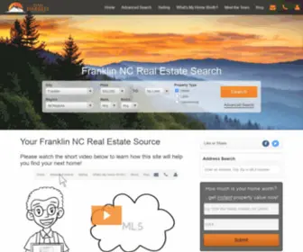 Evanharrell.com(See all the Franklin NC Homes for Sale) Screenshot