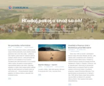 Evanjelik.sk(Stránka o živote evanjelikov na Slovensku) Screenshot