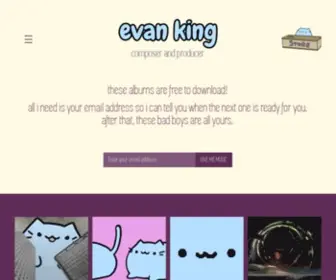 Evankingmusic.com(Evan King) Screenshot