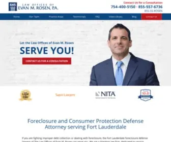 Evanmrosen.com(Fort Lauderdale Foreclosure Defense Lawyer) Screenshot