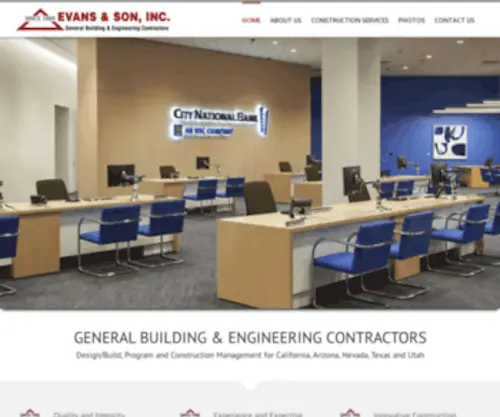 Evansandson.com(General Building and Engineering Contractors) Screenshot