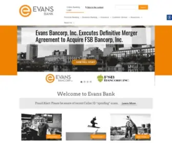 Evansbank.com(Evans Bank) Screenshot