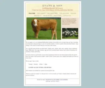 Evansbutchers.co.uk(Evans) Screenshot