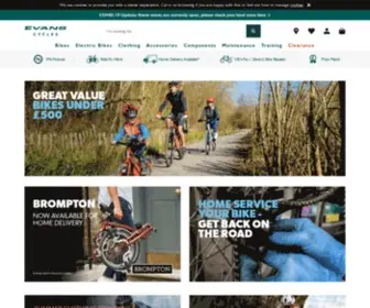 Evanscycles.co.uk(Evans Cycles) Screenshot