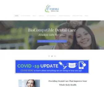 Evansdentalcare.com(Evans Dental Care) Screenshot