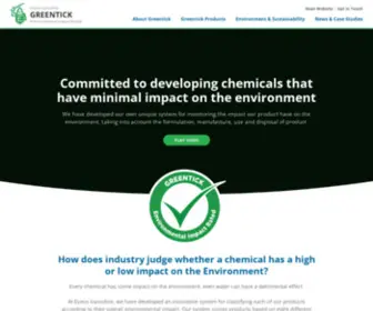 Evansgreentick.com(Green Tick from Evans Vanodine) Screenshot