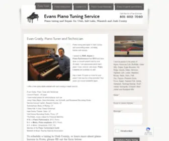 Evanspianotuningservice.com(Piano tuner utah) Screenshot