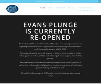 Evansplunge.com(Evans Plunge) Screenshot