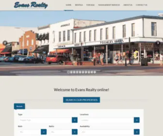 Evansrealty.net(Evans Realty) Screenshot