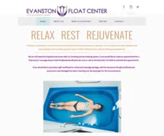 Evanstonfloatcenter.com(Evanston Float Center) Screenshot