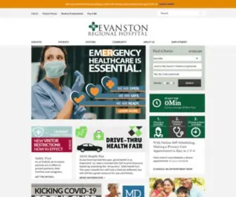 Evanstonregionalhospital.com(Evanston Regional Hospital) Screenshot