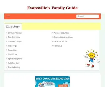 Evansvillekidsguide.com(Your resource for Parenting) Screenshot