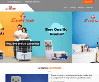 Evanzeelectronics.com(Air cooler remote Manufacturer) Screenshot