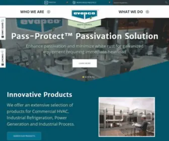 Evapco.com(EVAPCO Inc) Screenshot