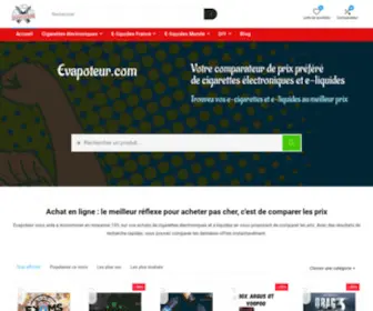 Evapoteur.com(Comparateur de prix de cigarette électronique et e) Screenshot