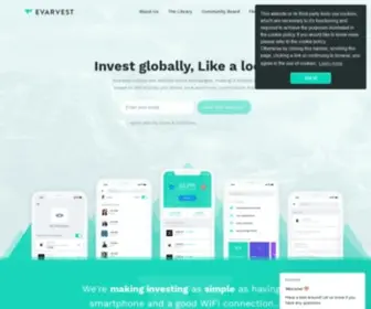 Evarvest.com(Home) Screenshot