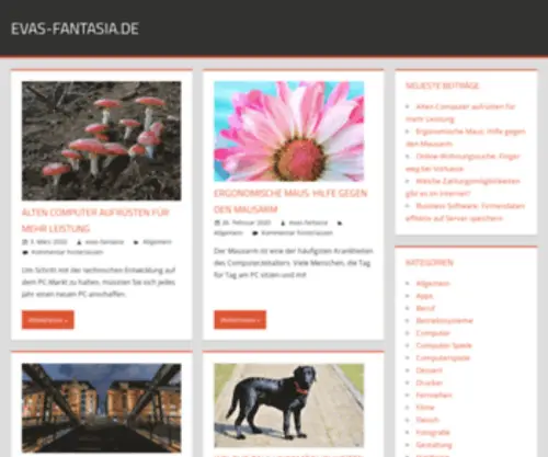 Evas-Fantasia.de(Möbel Design und Accessoires Shop) Screenshot