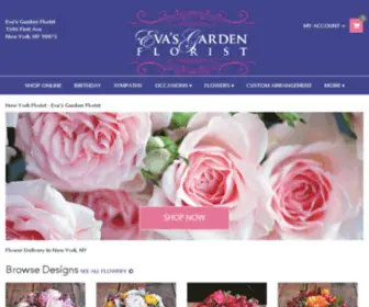 Evasgarden.com(New York Florist) Screenshot