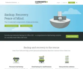 Evault.com(Cloud backup software from carbonite) Screenshot