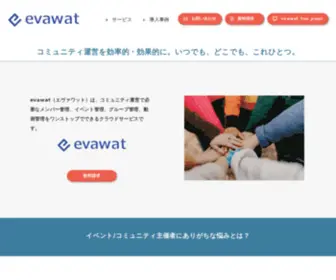 Evawat.com(アイデアをアクションに変えるコミュニティ創出) Screenshot