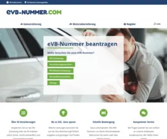 Evbnummer.com(EVB-Nummer online beantragen und sofort bekommen) Screenshot