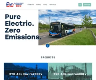 Evbus.co.uk(BYD ADL Electric Buses) Screenshot