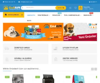 Evcilavm.com(Pet shop) Screenshot