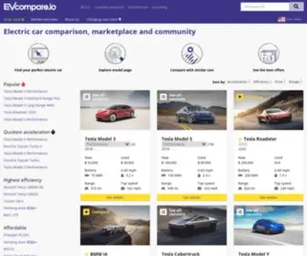 Evcompare.io(Electric car comparison) Screenshot