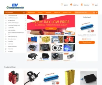 Evcomponents.com(LiFePO4 Battery) Screenshot