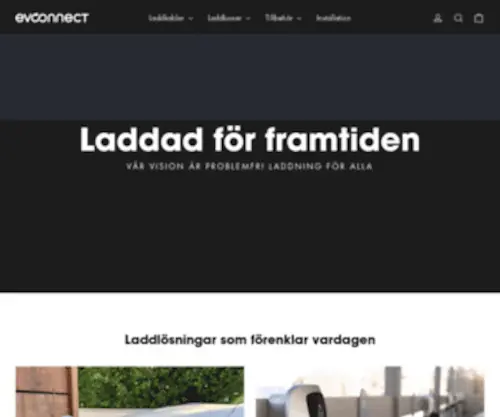 Evconnect.se(Erbjuder laddutrustning till din elbil eller hybrid) Screenshot
