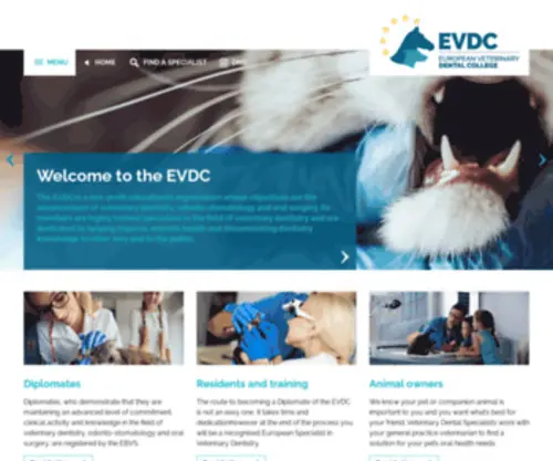 EVDC.org(European Veterinary Dental College) Screenshot