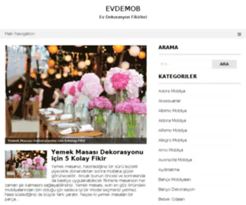 Evdemob.com(Mobilya ve Ev Dekorasyonu Trendleri) Screenshot
