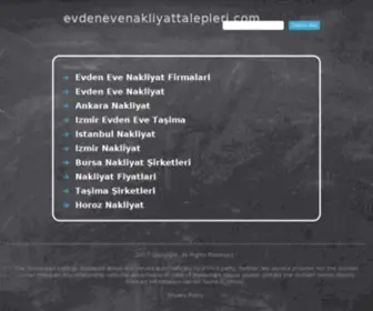 Evdenevenakliyattalepleri.com(Evden Eve Nakliyat Talepleri) Screenshot