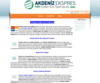 Evdenevenakliyeantalya.com(Antalya Evden Eve Nakliyat) Screenshot