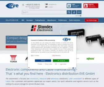 Eve-Electronics.com(Electronics distributor) Screenshot