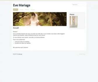 Eve-Mariage.com(Accueil) Screenshot