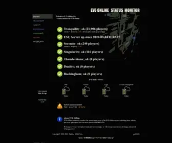 Eve-Offline.net(EVE-Online Status monitor) Screenshot