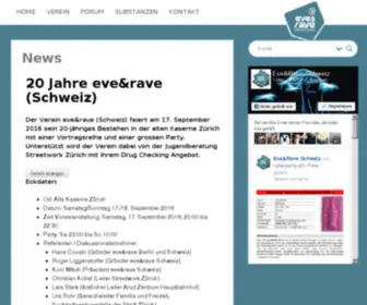 Eve-Rave.ch(Eve & Rave Schweiz) Screenshot