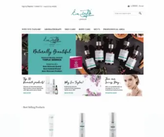 Eve-Taylor.com(Aromatherapy, Skin Care, Body Care, Moisturiser, Aromawax Candles, Essential Oils) Screenshot