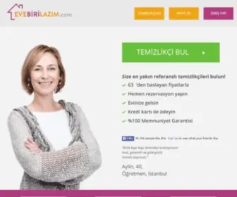 Evebirilazim.com(Size en yakın referanslı temizlikçileri bulun) Screenshot