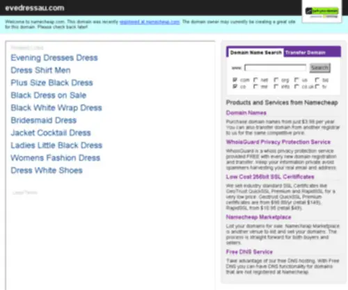 Evedressau.com(Evening Dresses Australia) Screenshot