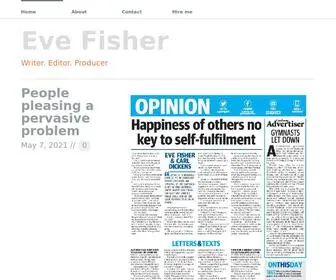 Evefisher.com(Eve Fisher) Screenshot