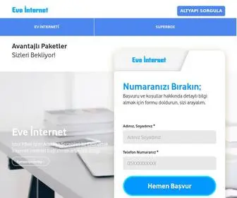Eveinternet.com.tr(Eve) Screenshot